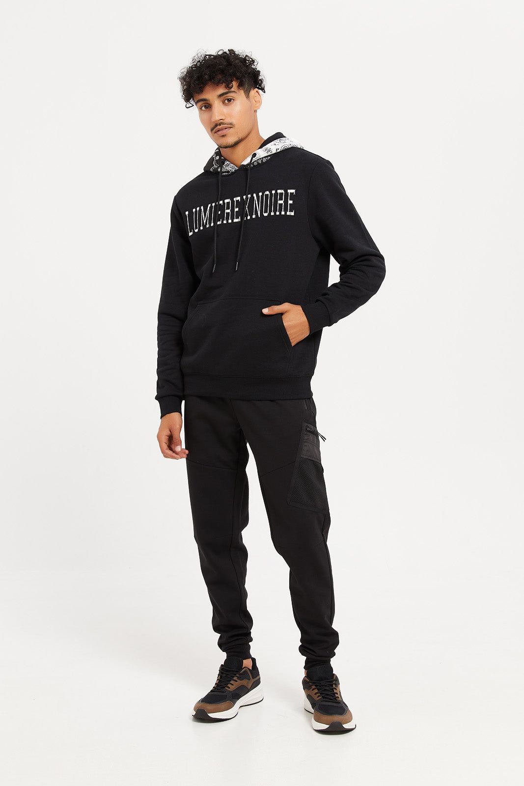 Men Black Jogger With Zipper Pockets sold by Redtag product image thumbnail 2