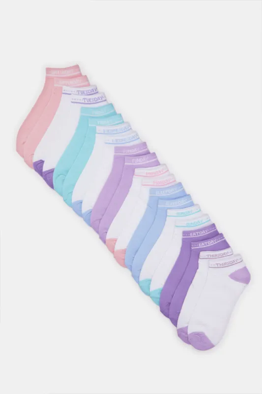 Women Assorted Weekdays Ankle Socks (10 Pairs) sold by Redtag