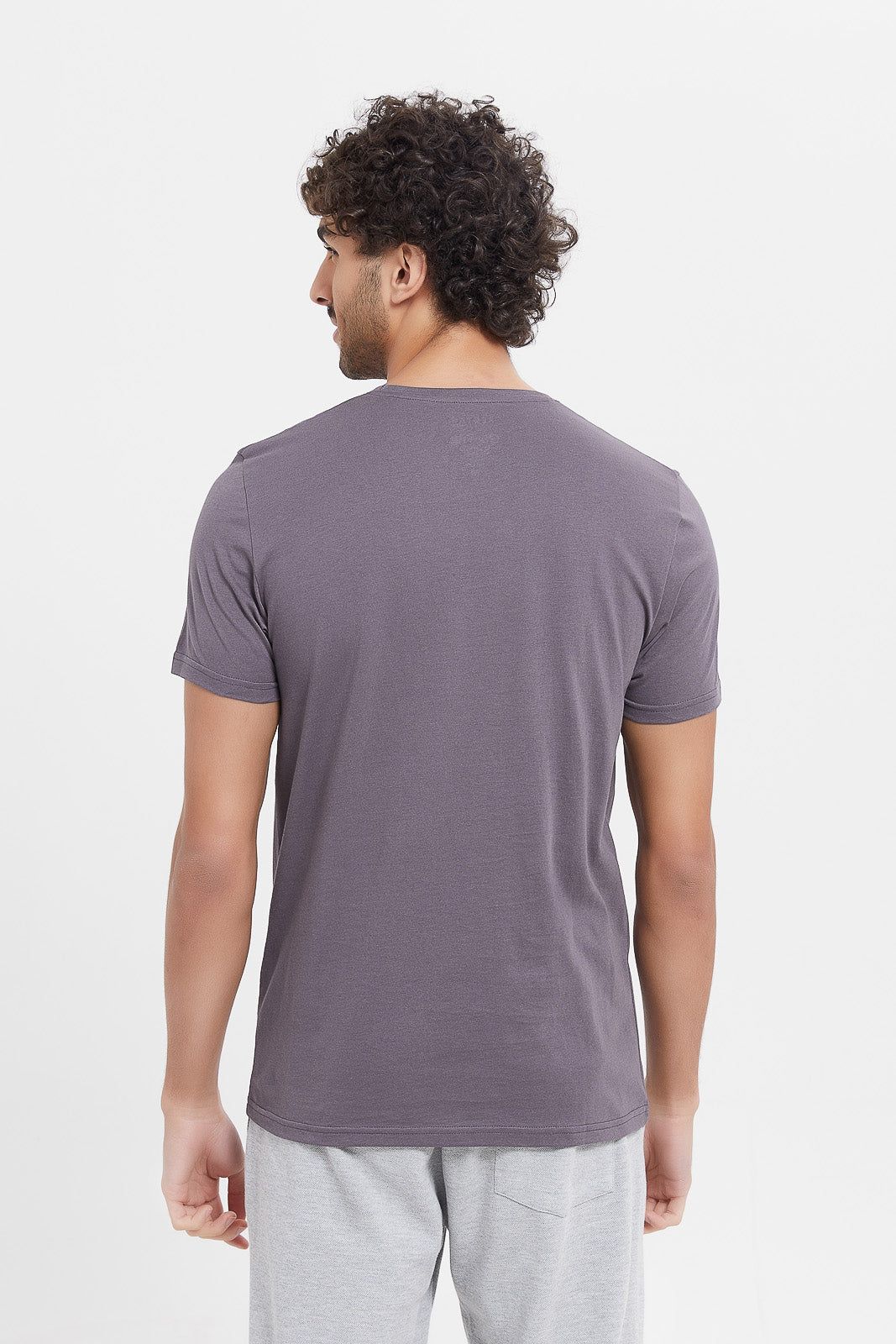Men Grey Graphic T-Shirt sold by Redtag product image thumbnail 3