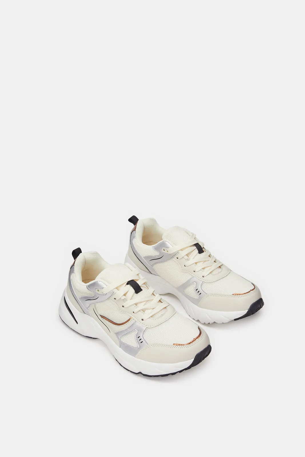 Women Beige Textured Active Shoes sold by Redtag product image thumbnail 2