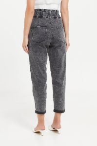 Women Charcoal Paper Bag Baggy Fit Jeans sold by Redtag