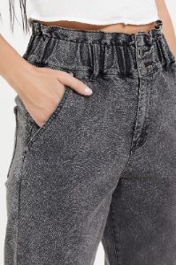 Women Charcoal Paper Bag Baggy Fit Jeans sold by Redtag