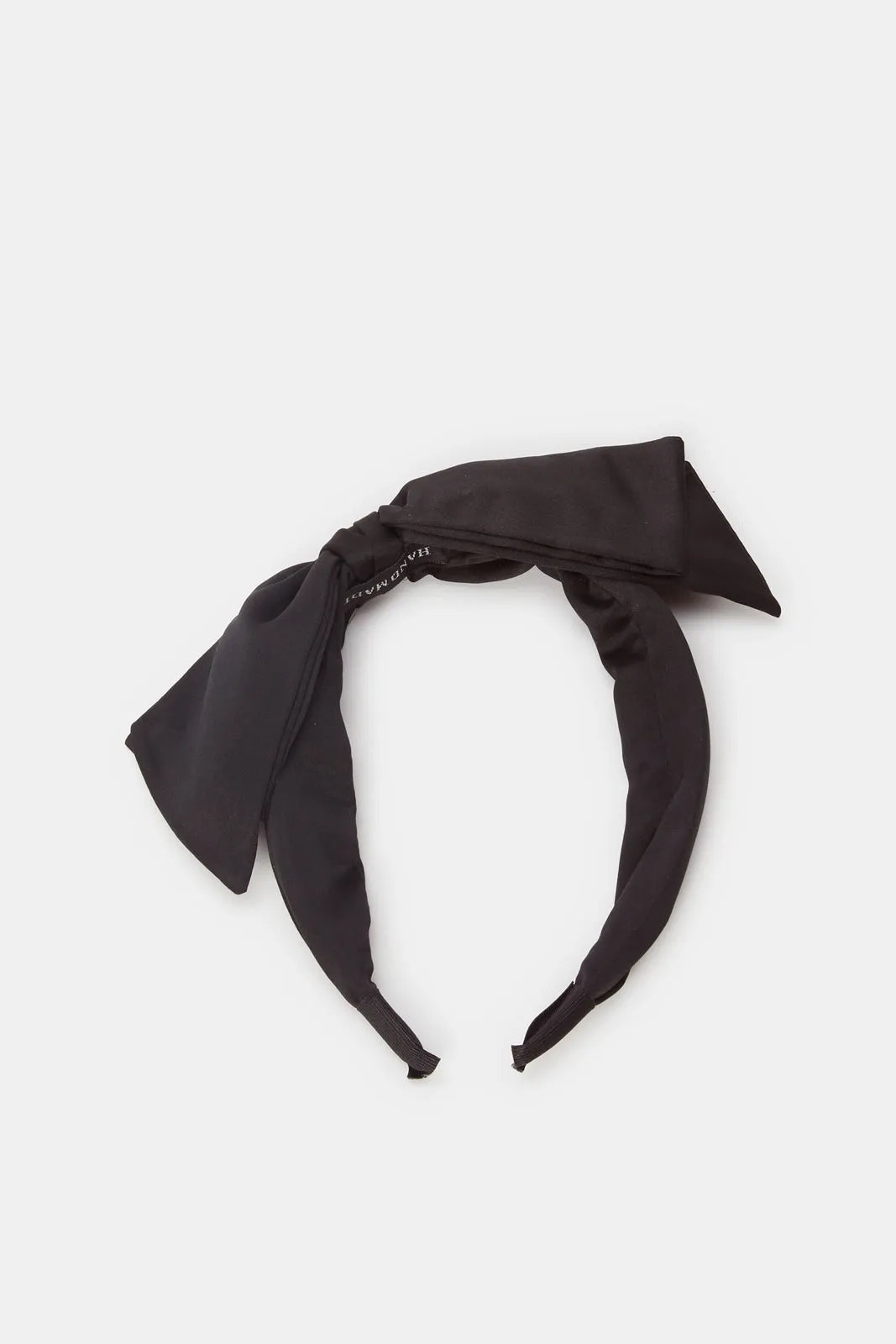 Women Black Plain Embellished Headband sold by Redtag