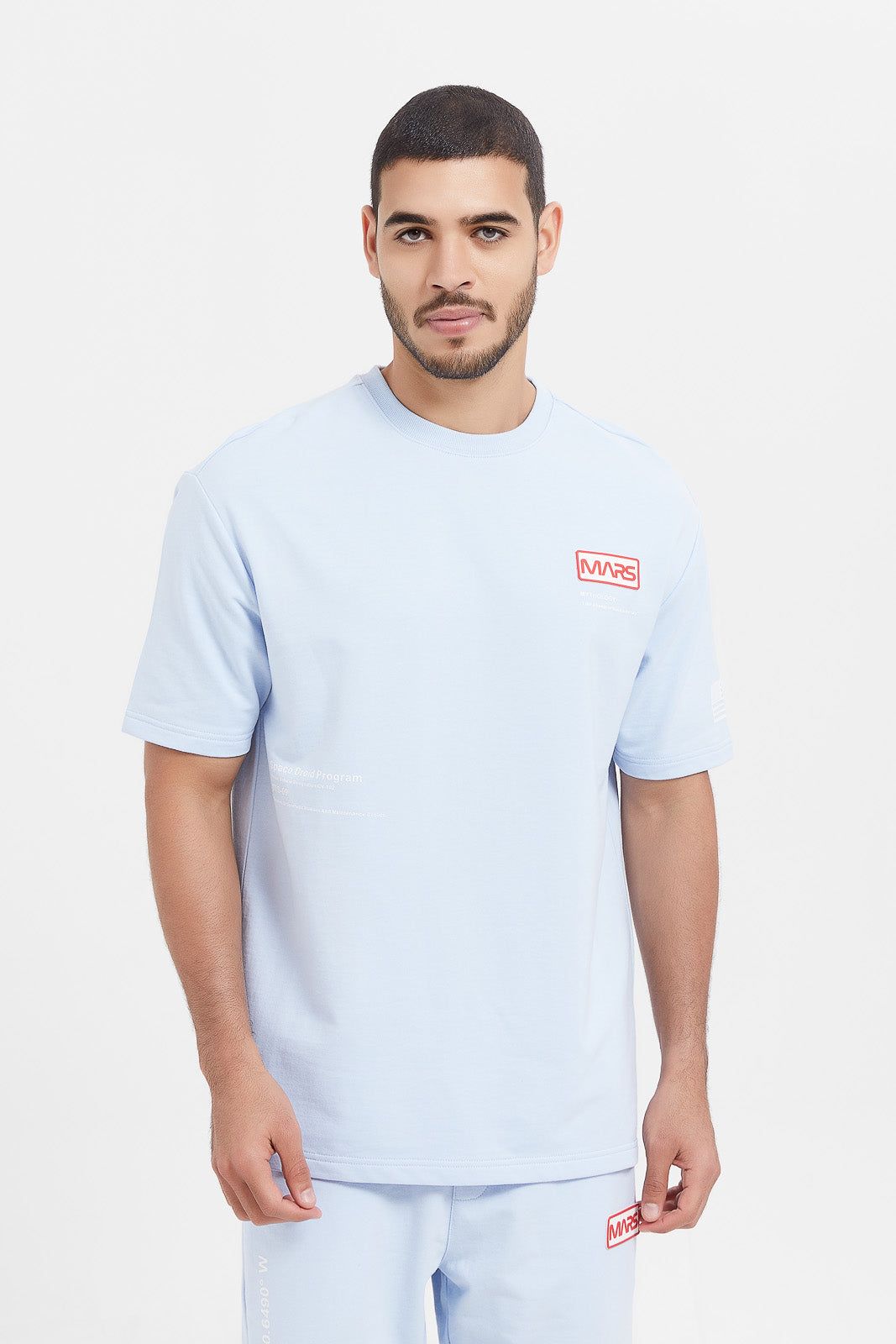 Men Blue Embroidered Lounge Shirt sold by Redtag