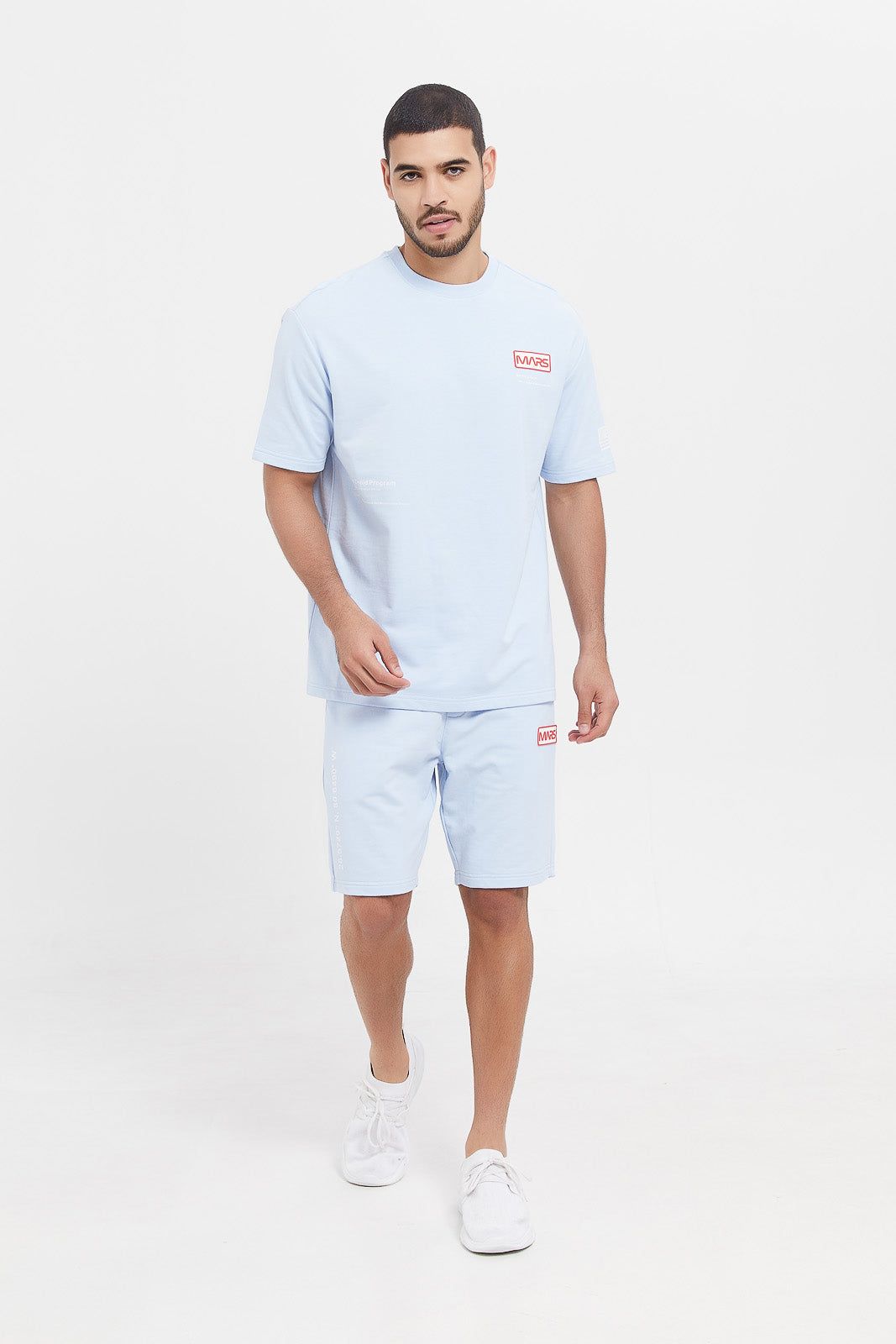 Men Blue Embroidered Lounge Shirt sold by Redtag product image thumbnail 2