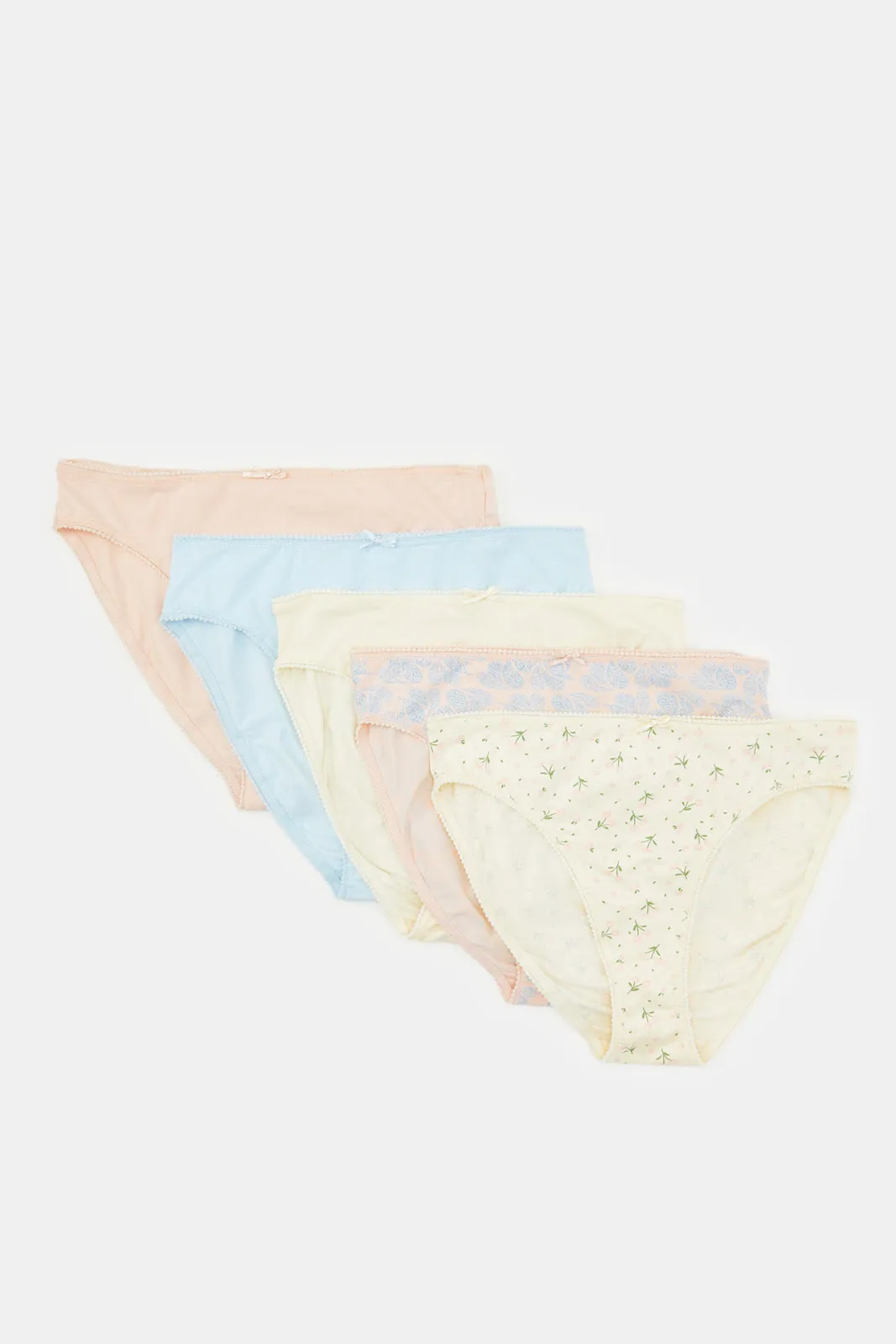 Women Assorted Hi-Leg Brief Set (Pack of 5) sold by Redtag product image thumbnail 3