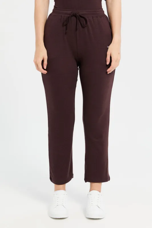 Women Brown Straight Leg Active Pants sold by Redtag