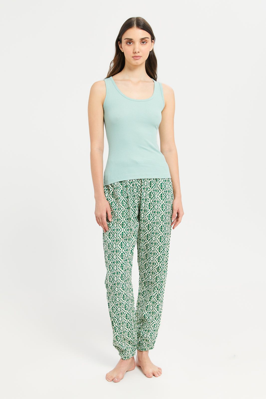 Women Green Printed Pyjama Bottom sold by Redtag product image thumbnail 2