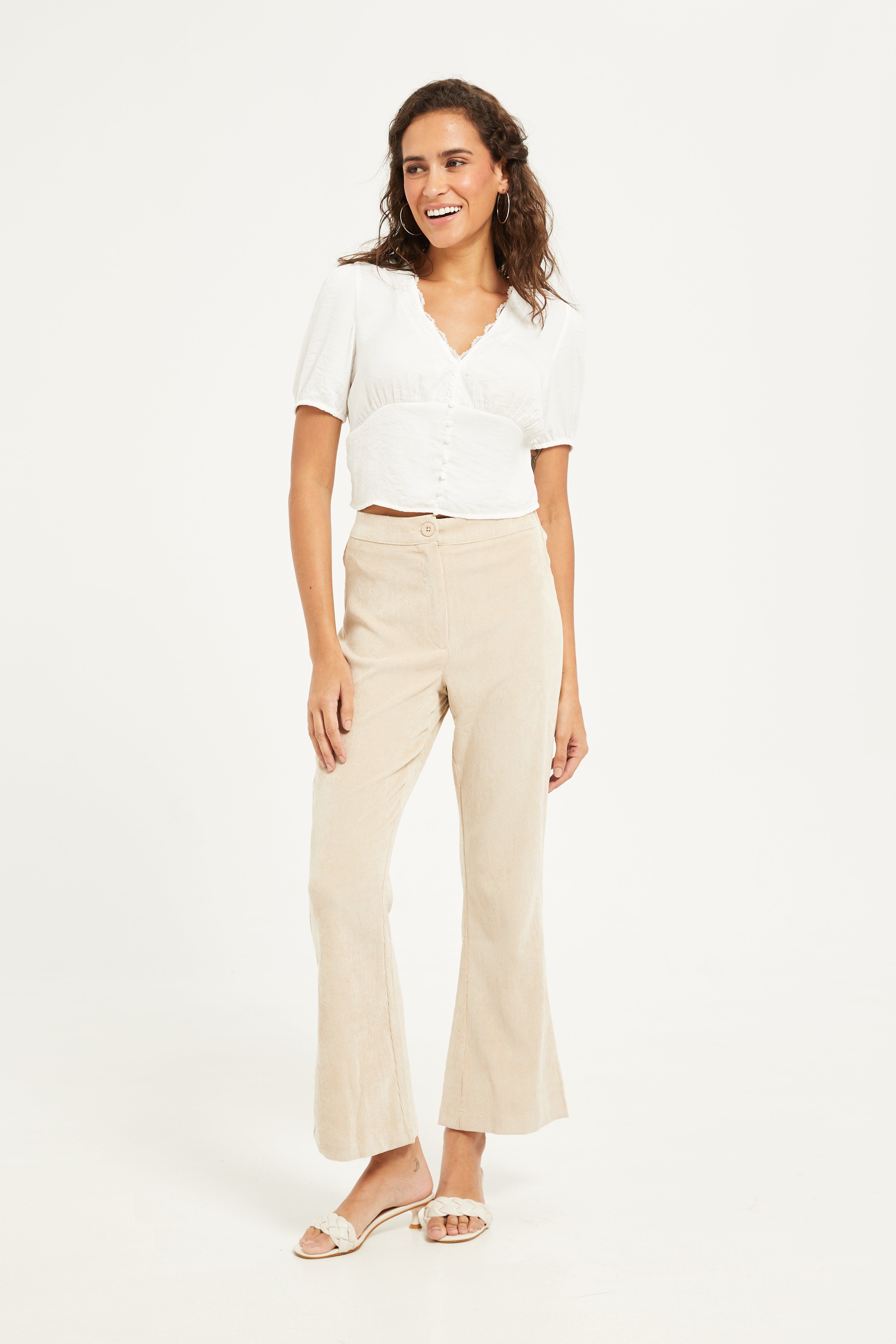 Women Beige Flare Trouser sold by Redtag product image thumbnail 2