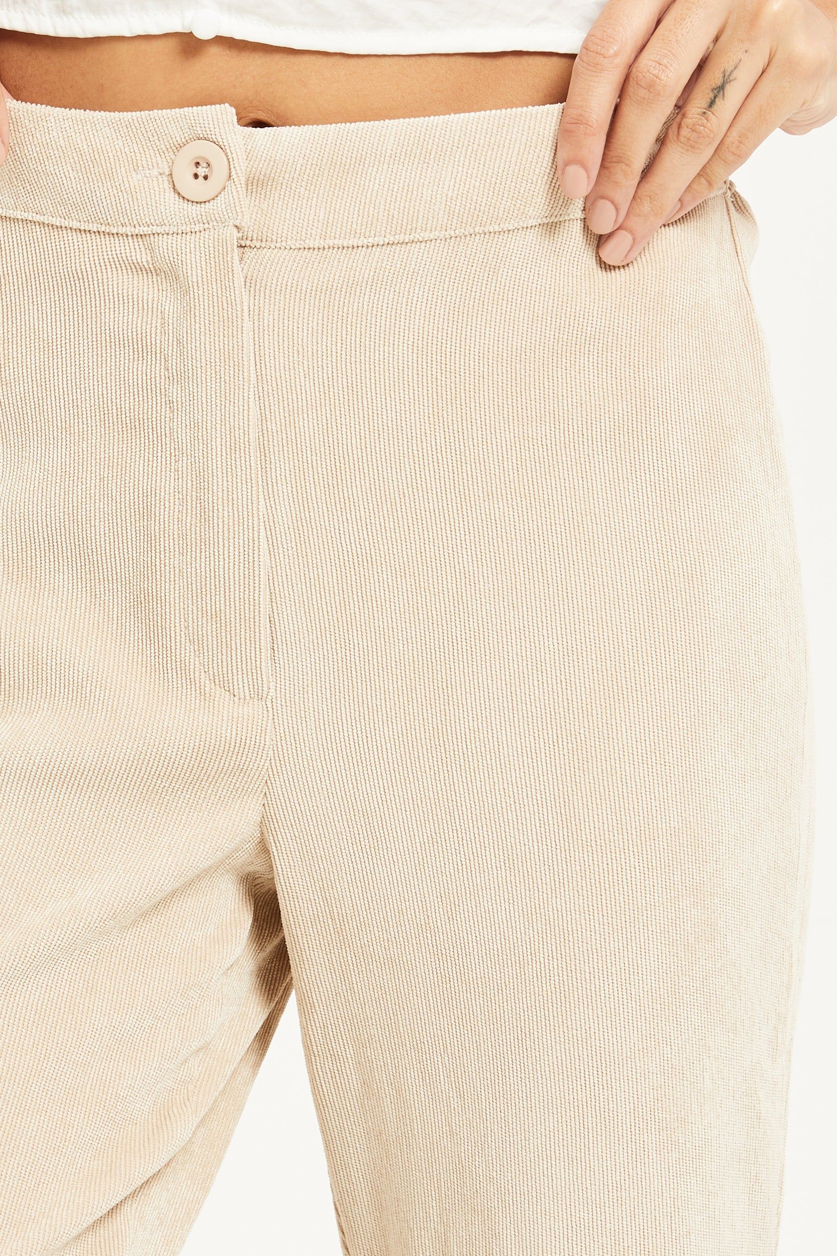 Women Beige Flare Trouser sold by Redtag product image thumbnail 4