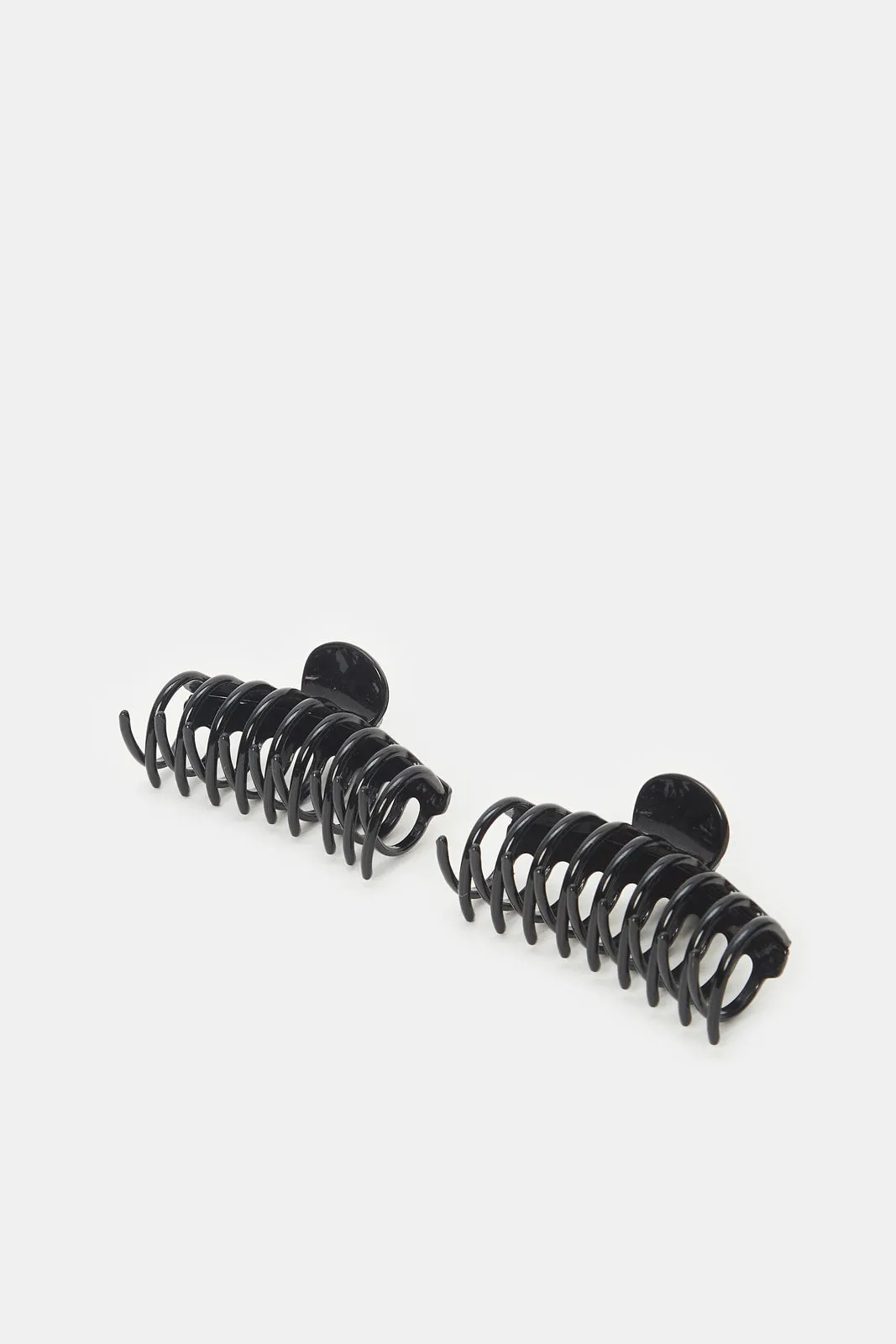 Women Black Hair Claw Set (Pack of 2) sold by Redtag