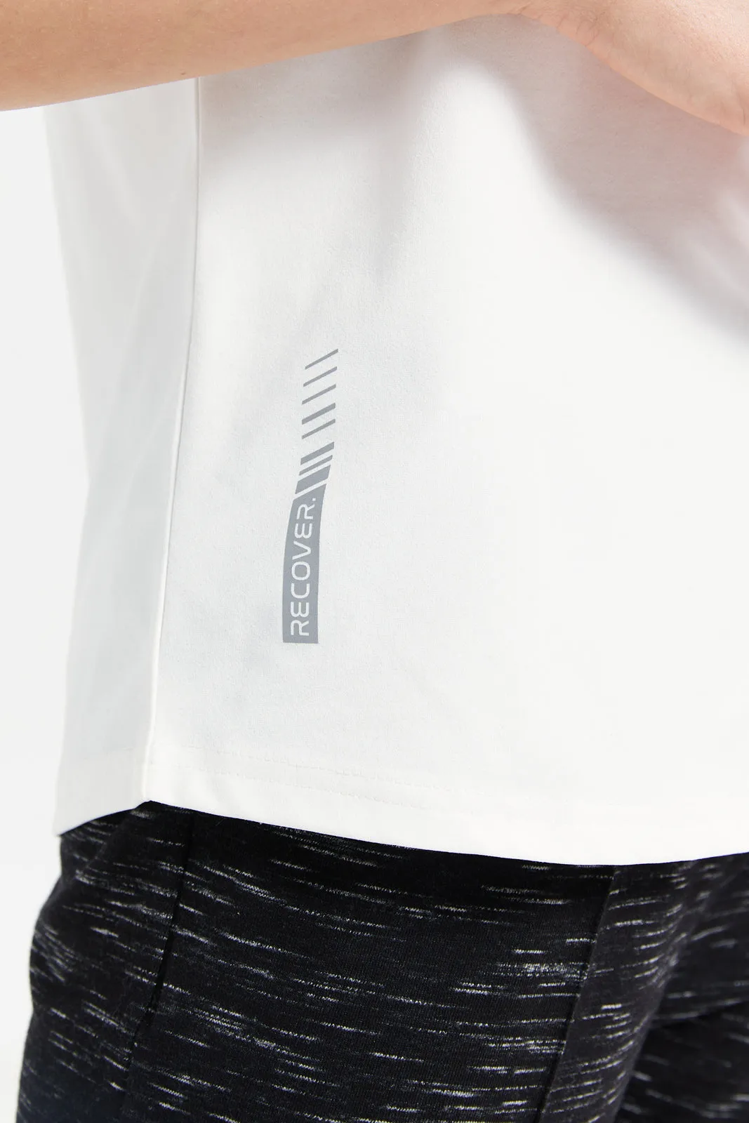 Women White Soft Touch Active T-Shirt sold by Redtag product image thumbnail 5