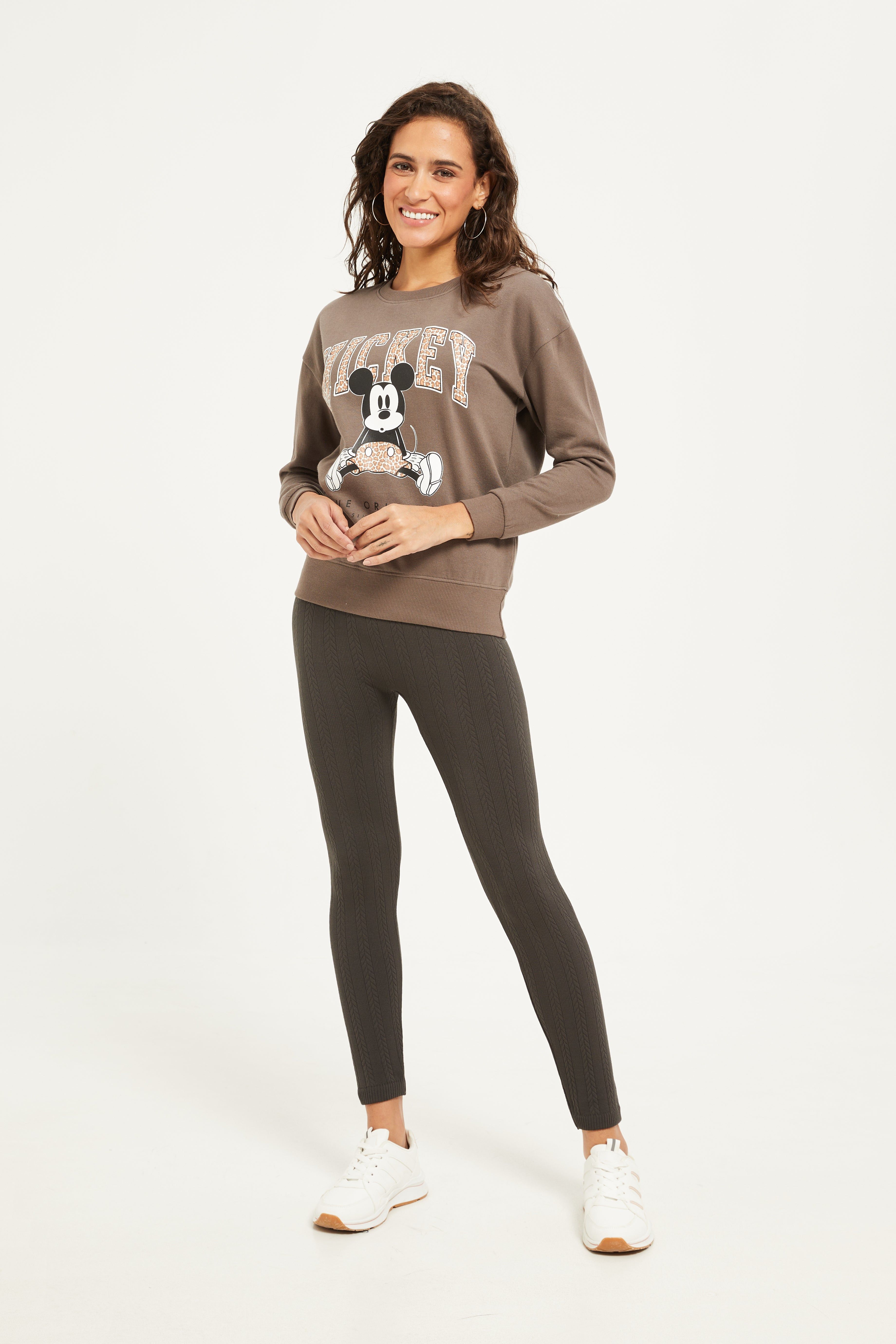 Women Brown Mickey Mouse Printed Sweatshirt sold by Redtag product image thumbnail 2