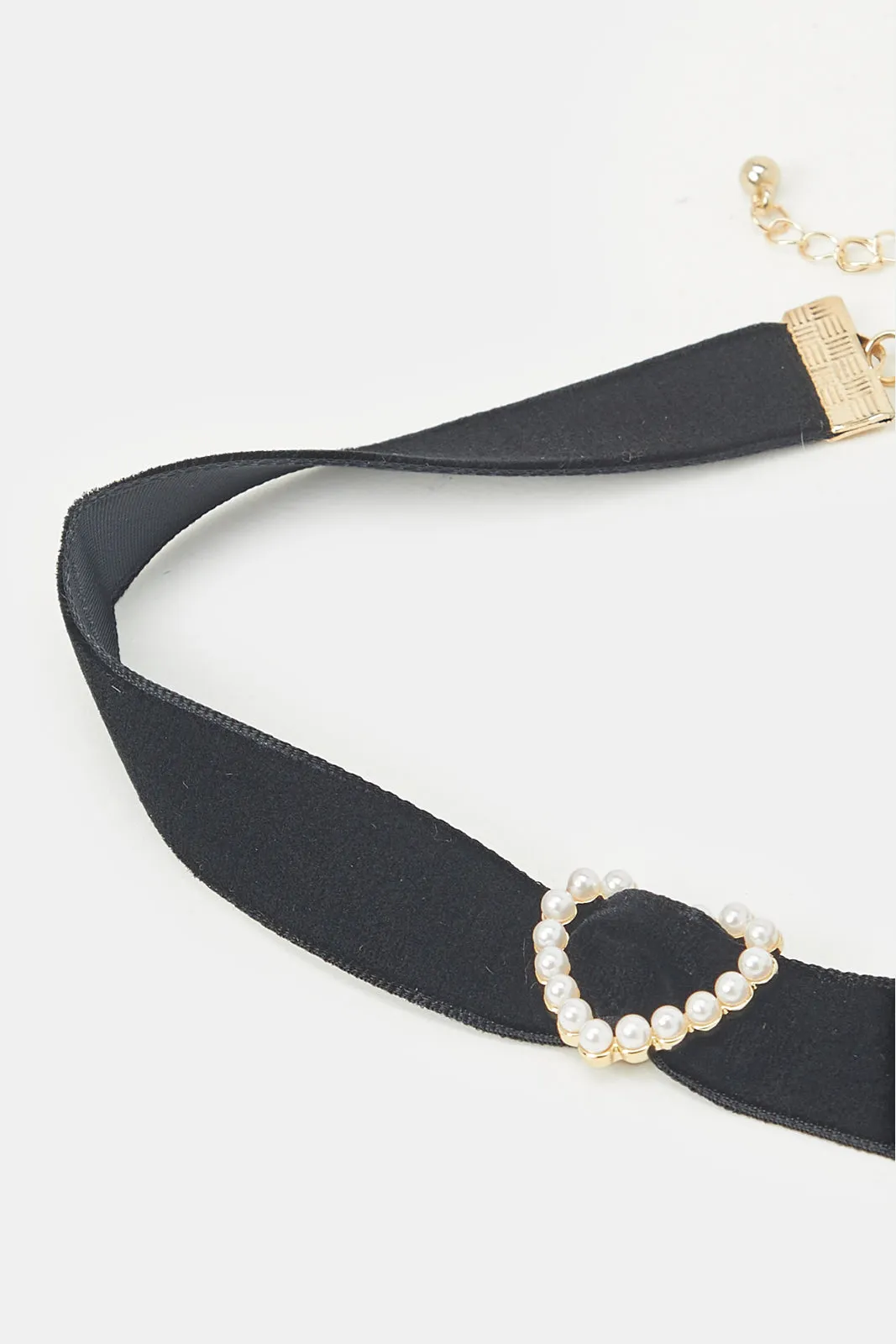 Women Black Embellished Choker sold by Redtag product image thumbnail 2