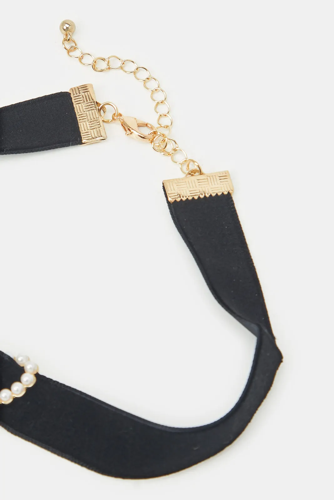 Women Black Embellished Choker sold by Redtag product image thumbnail 3