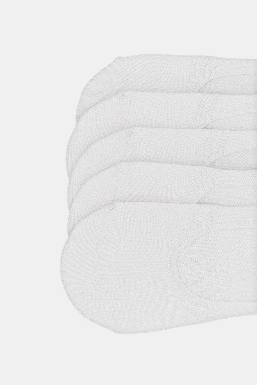 Women White Invisible Socks Set (5 pairs) sold by Redtag product image thumbnail 2