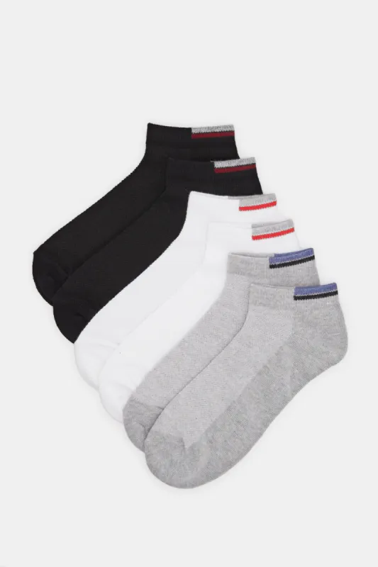 Men Assorted Ankle Socks (3 Pairs) sold by Redtag
