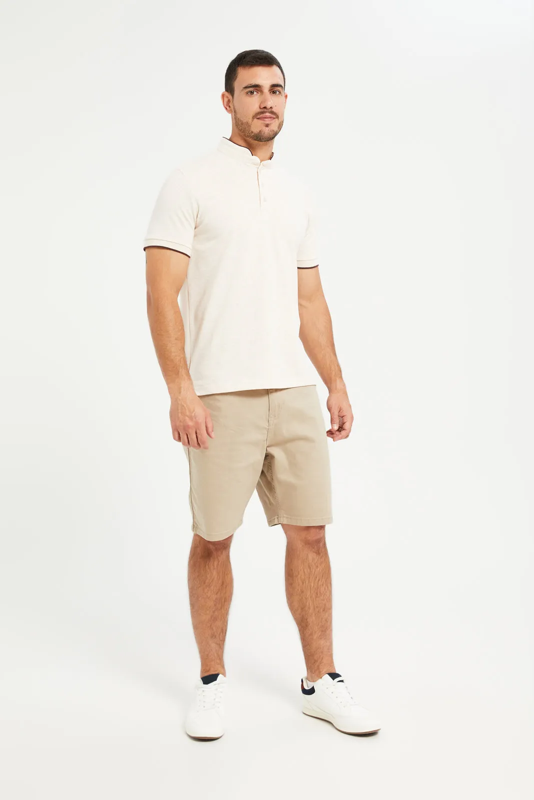 Men Ecru Polo Shirt sold by Redtag product image thumbnail 2