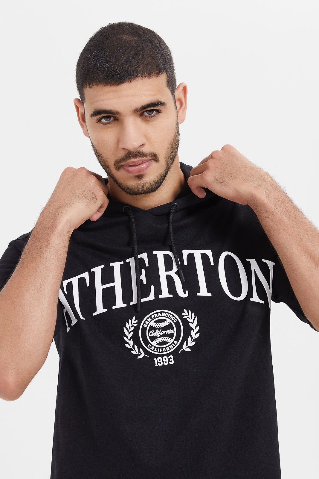 Men Black Lounge Hoodie sold by Redtag product image thumbnail 4