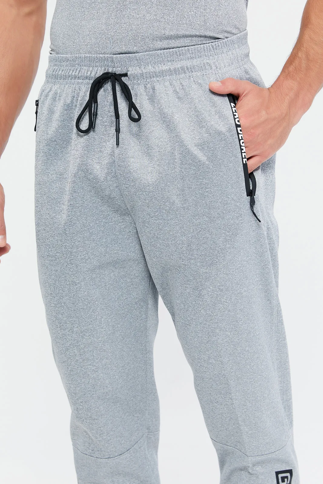 Men Grey Side Print Active Pants sold by Redtag product image thumbnail 4