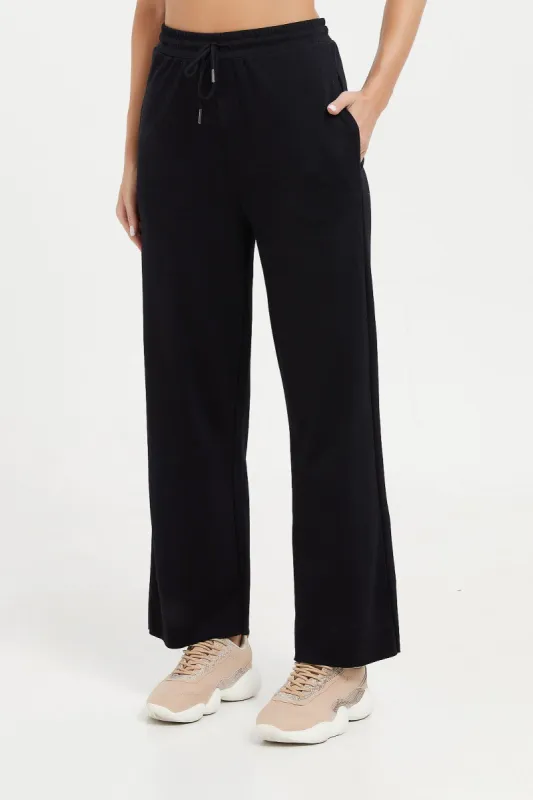 Women Black Wide Leg Pant sold by Redtag
