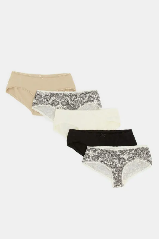 Women Assorted Boyleg Briefs (Pack of 5) sold by Redtag