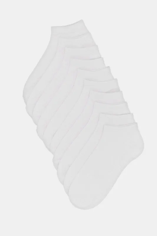 Women White Ankle Socks (Pack Of 5) sold by Redtag
