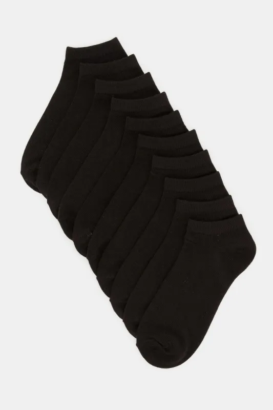Women Black Ankle Socks (Pack Of 5) sold by Redtag