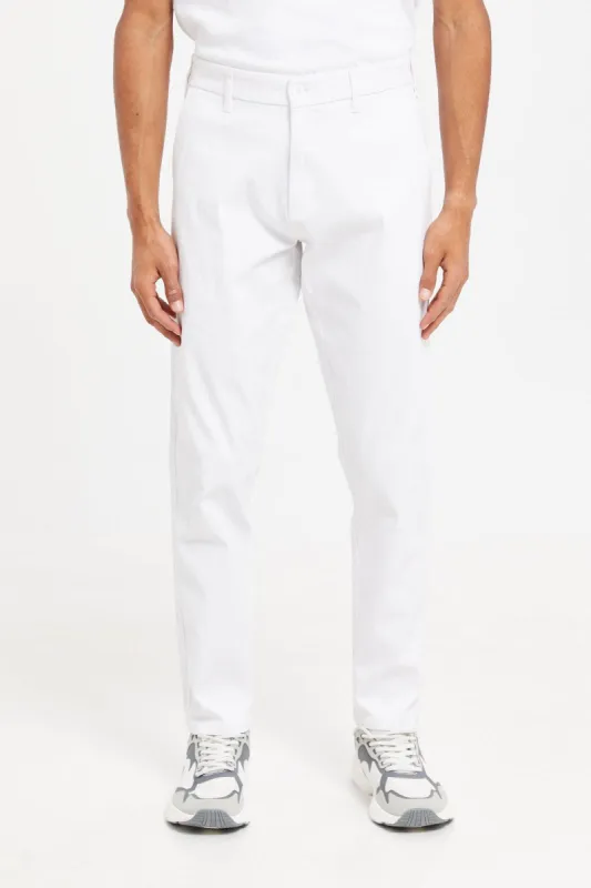Men White Chino Trousers sold by Redtag