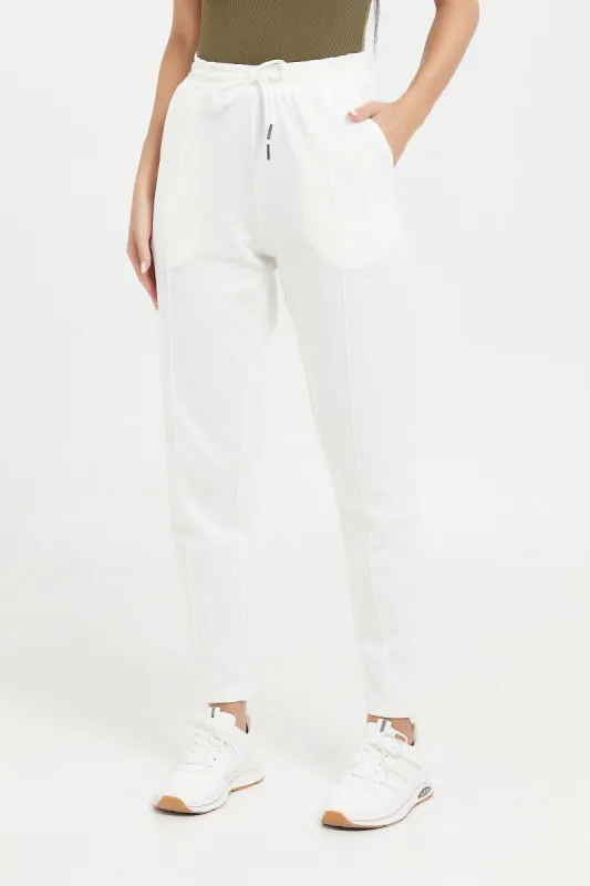 Women Ecru Active Pants sold by Redtag