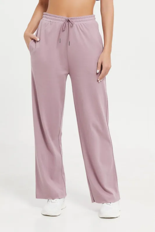 Women Lilac Wide Leg Pants sold by Redtag