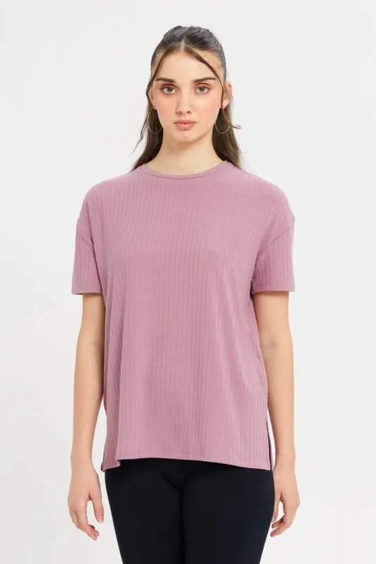 Women Pink Boxy T-Shirt sold by Redtag