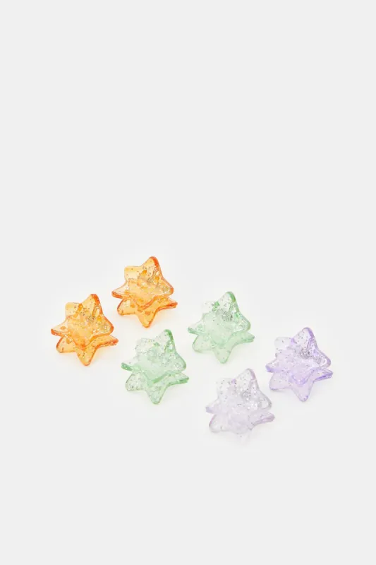 Women Assorted Embellished Hair Claw Set (6 Piece) sold by Redtag