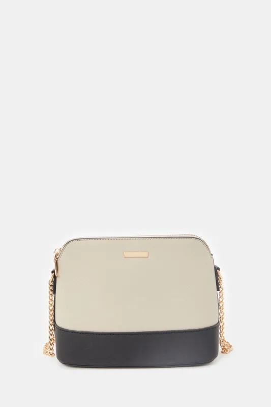 Women Grey Embellished Cross Body Bag sold by Redtag