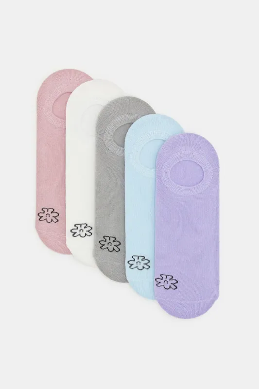 Women Assorted Invisible Socks Set (Pack of 5) sold by Redtag