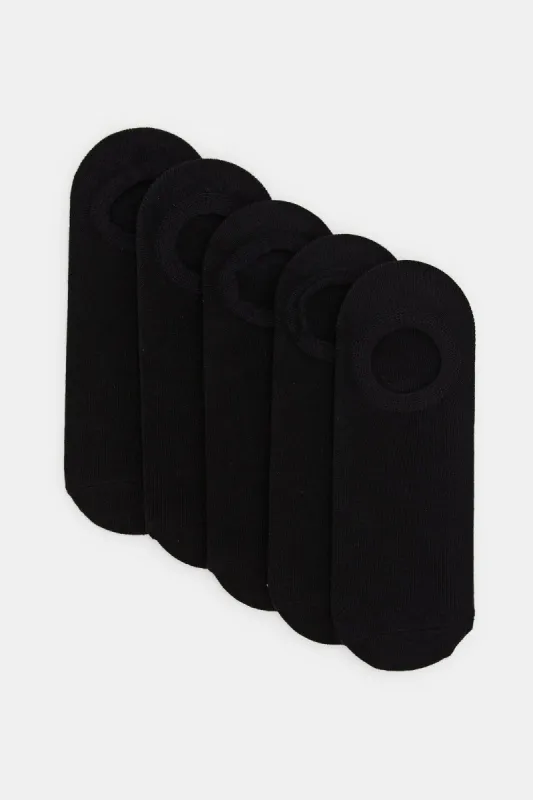 Women Black Invisible Socks Set (Pack of 5) sold by Redtag