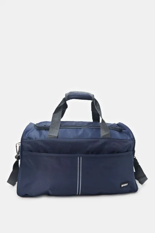 Navy Plain Duffle Bag sold by Redtag