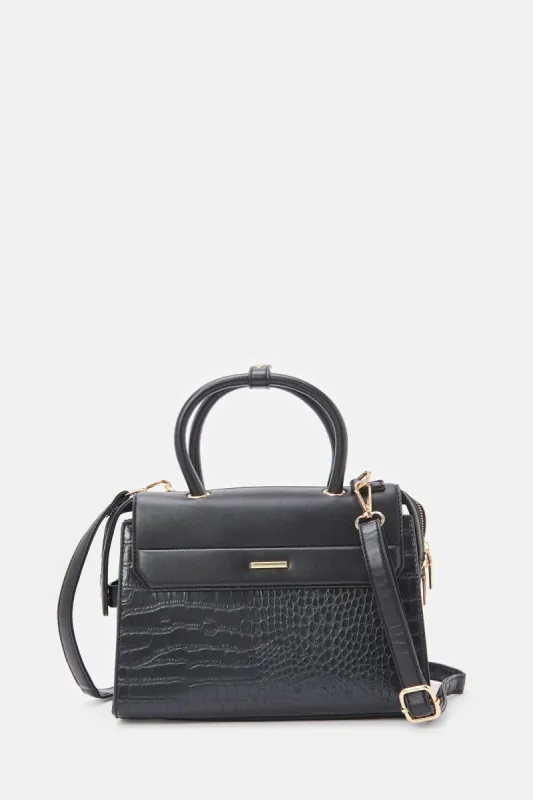 Women Beige Textured Day Bag sold by Redtag