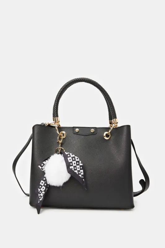 Women Black Embellished Day Bag sold by Redtag