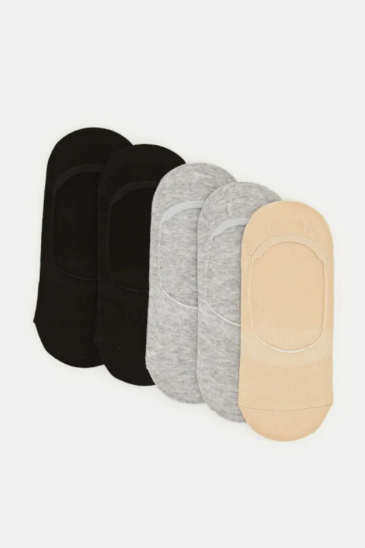 Women Assorted Invisible Socks Set (pack Of 5) sold by Redtag
