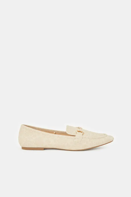 Women Ivory Loafer With Embellishment sold by Redtag