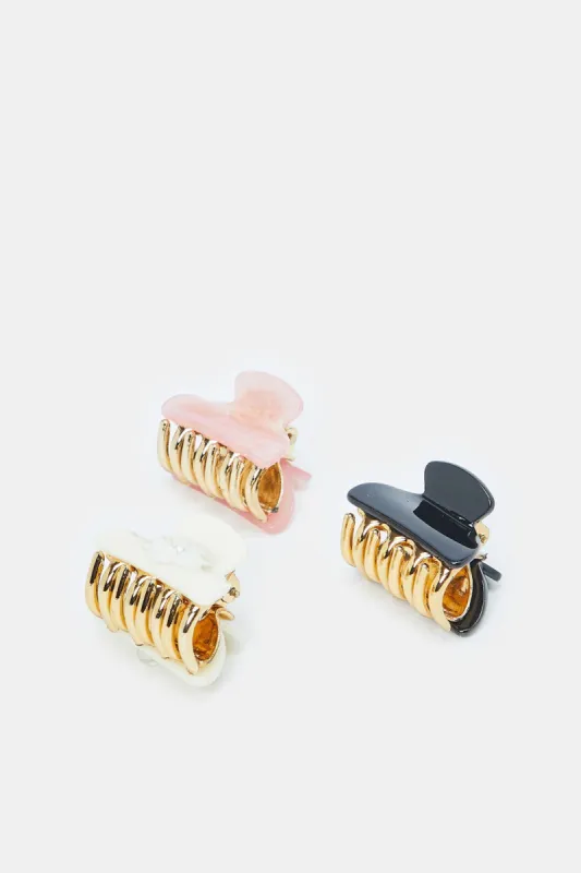 Women Assorted Hair Clip Set (Pack of 3) sold by Redtag