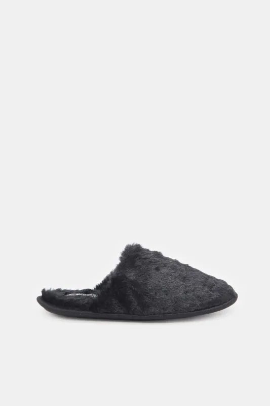 Women Black Closed Toe Slippers sold by Redtag