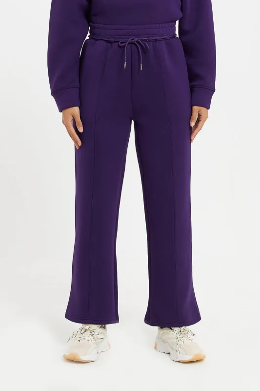 Women Purple Plum Wide Leg Pants sold by Redtag