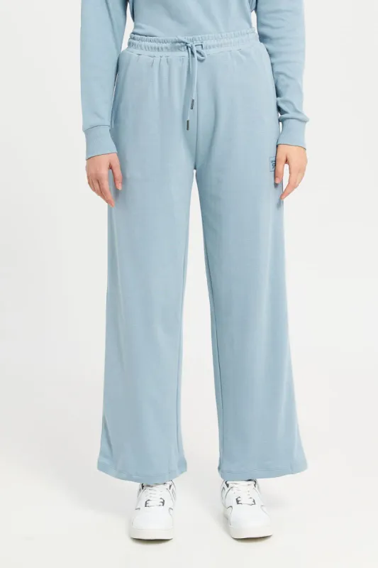 Women Blue Wide Wide Leg Pants sold by Redtag