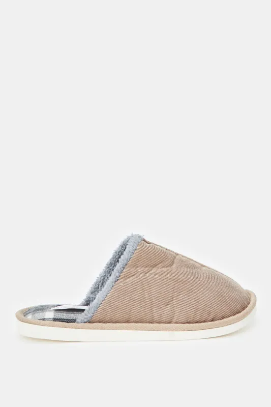 Men Brown Mule Slippers sold by Redtag