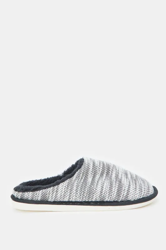 Men Grey Mule Slippers sold by Redtag