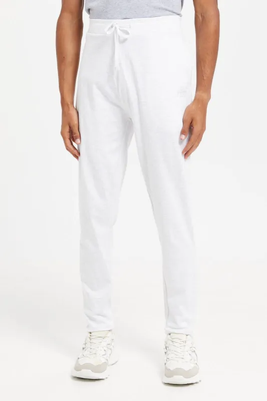 Men Ecru Cuffed Pyjama Bottom sold by Redtag