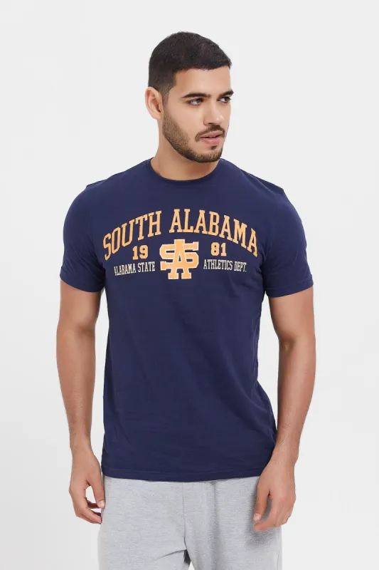 Men Blue Graphic T-Shirt sold by Redtag