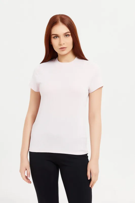 Women Pink Plain Active T-Shirt sold by Redtag